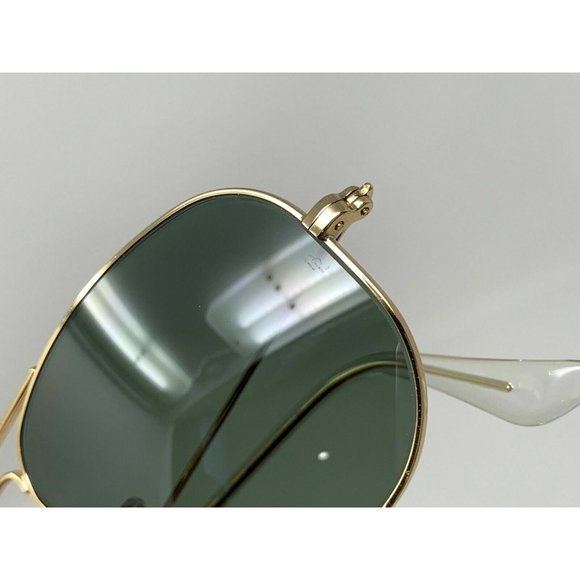 RAY BAN RB3044 SMALL METAL L0207 GOLD AVIATOR SUNGLASSES B&L 3044 G15 - Picture 6 of 12